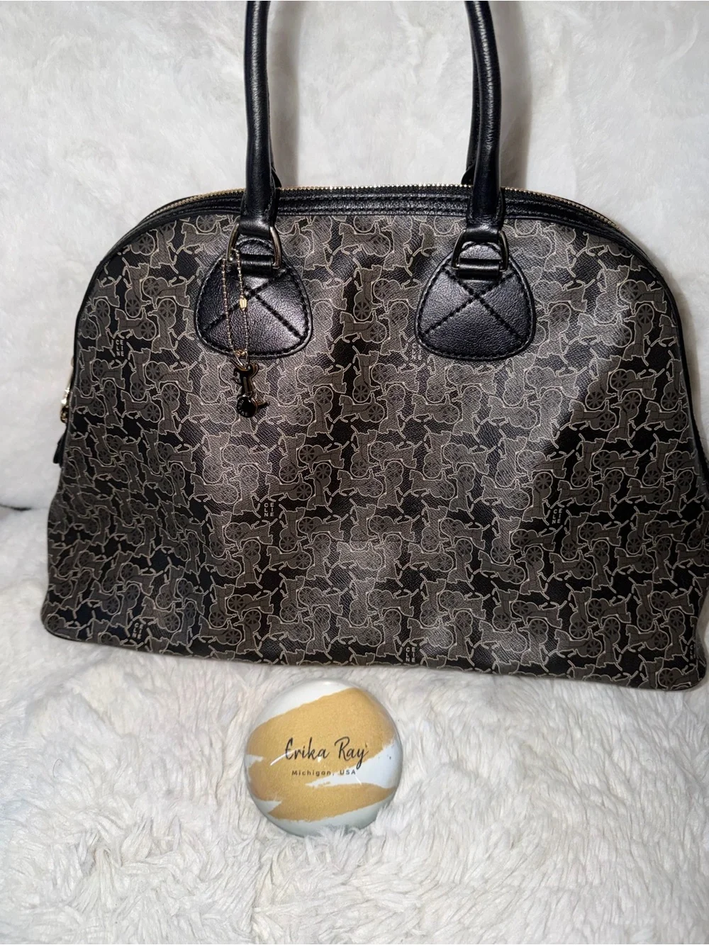Celine Logo Coated Canvas Tote Bag- BEAUTIFUL CONDITION